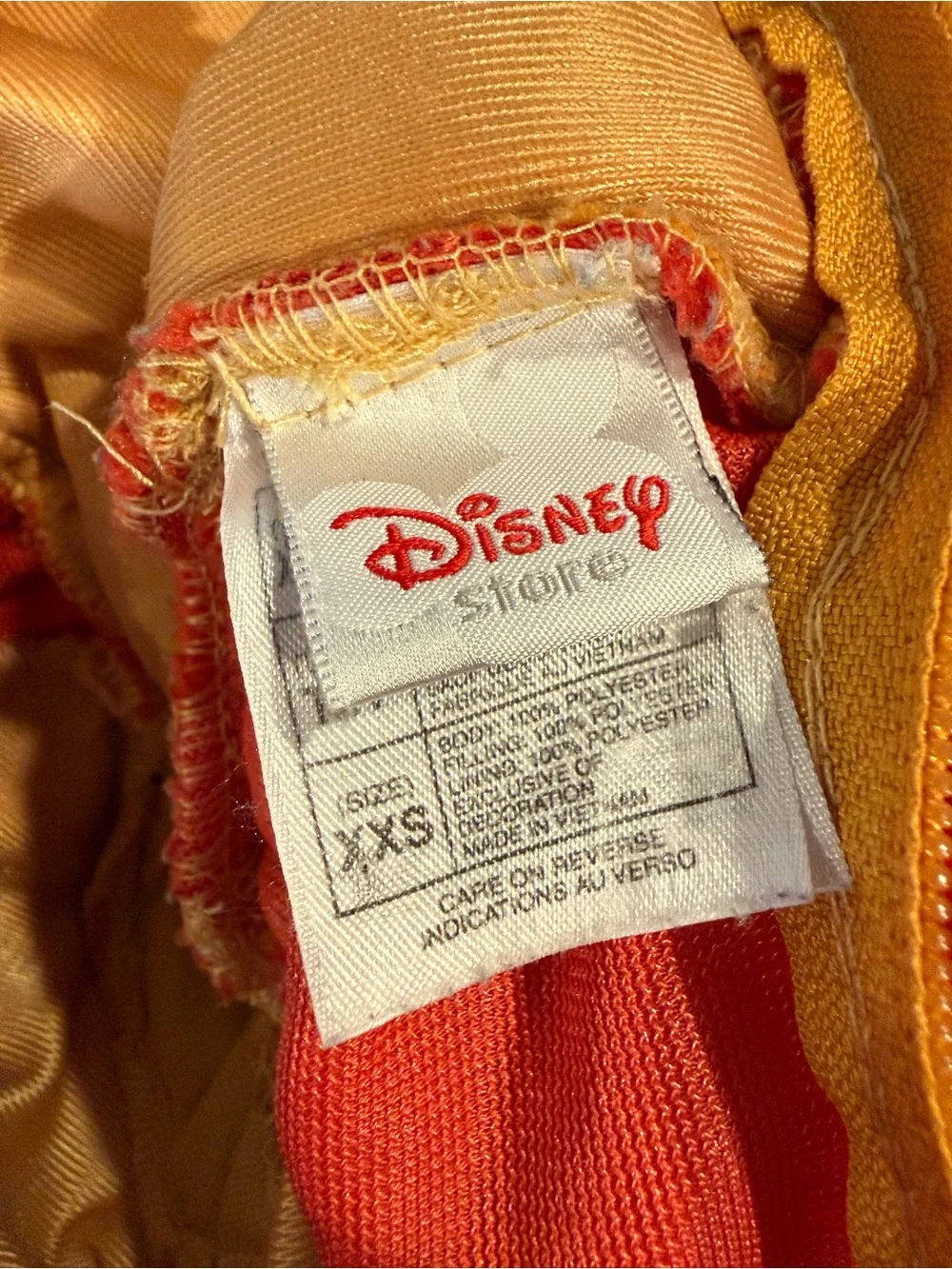 Disney Store vintage Winnie the Pooh Plush one piece jumpsuit Costume Unisex xxs